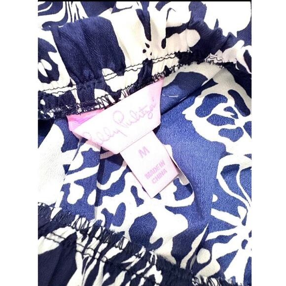 LILLY PULITZER FARRAH JUMPSUIT IN BLUE SIZE MEDIUM - Picture 7 of 7